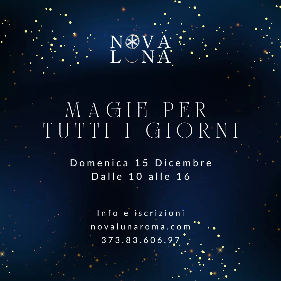 Corso di magie novaluna dicembre 2024